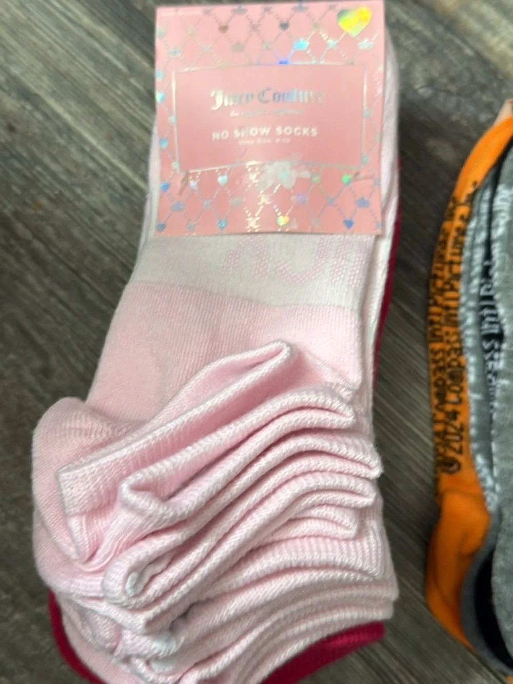 15 pairs women Socks - Gray & Orange